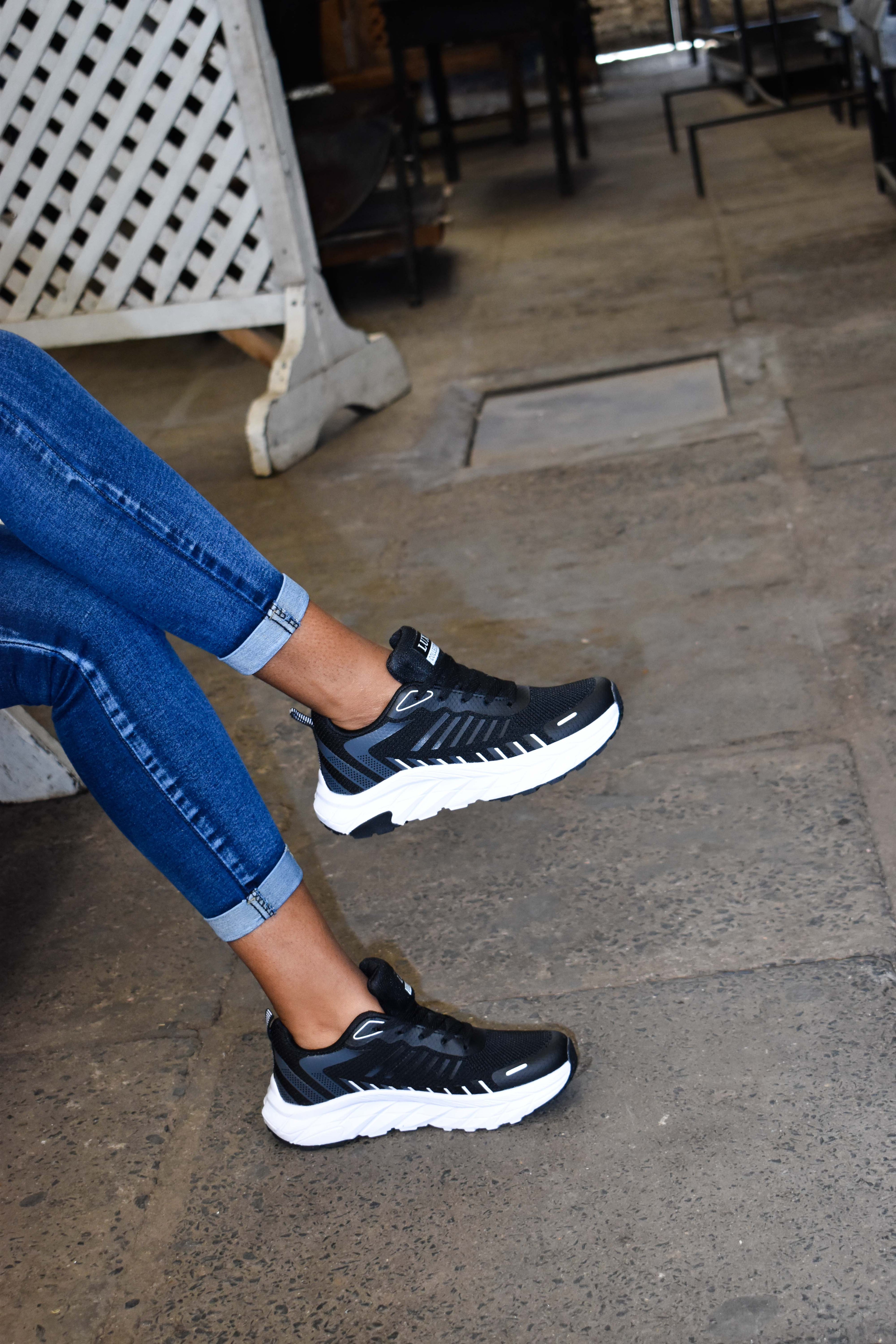 Black White Luxe Sneakers