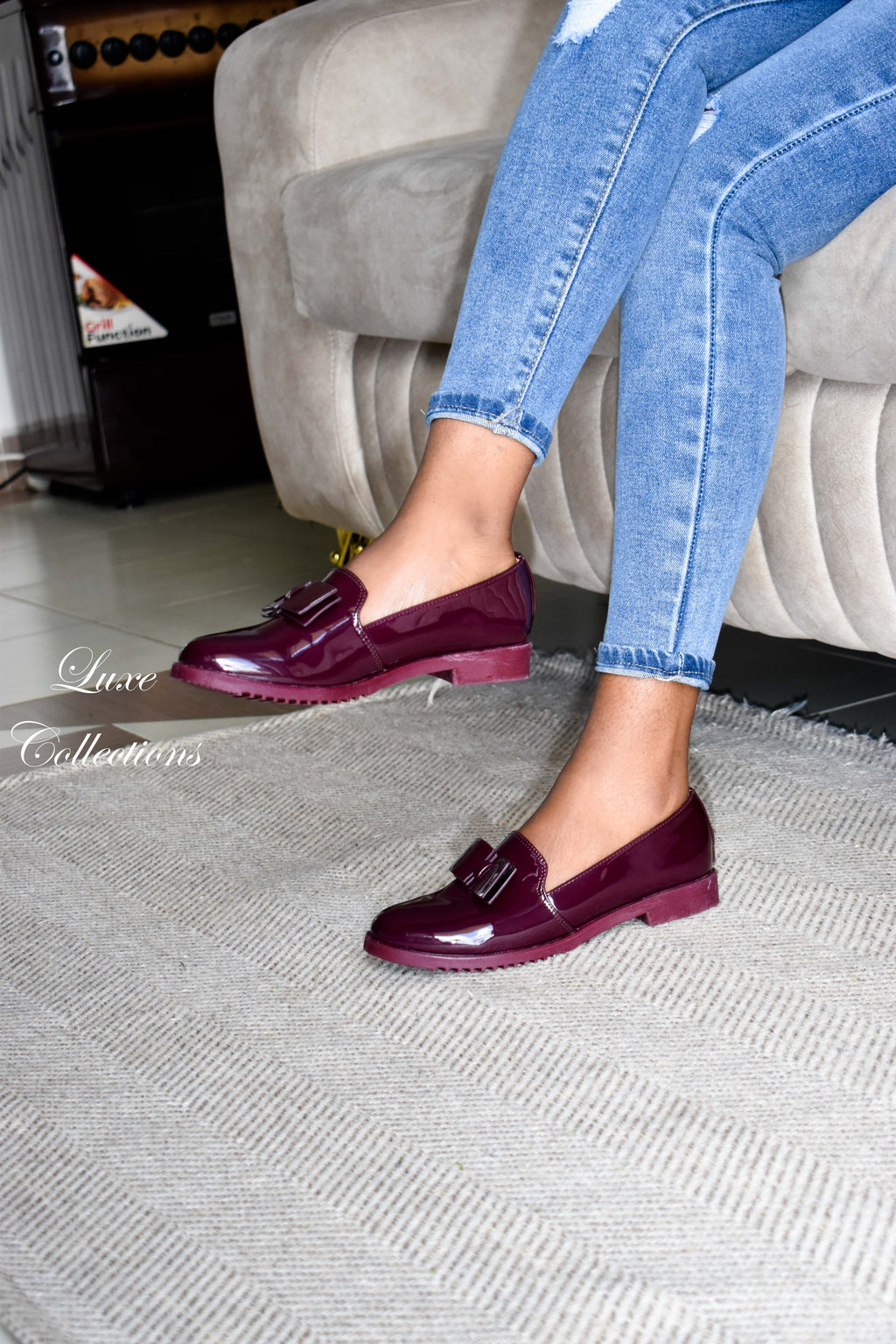 Maroon Bowtie Brogues