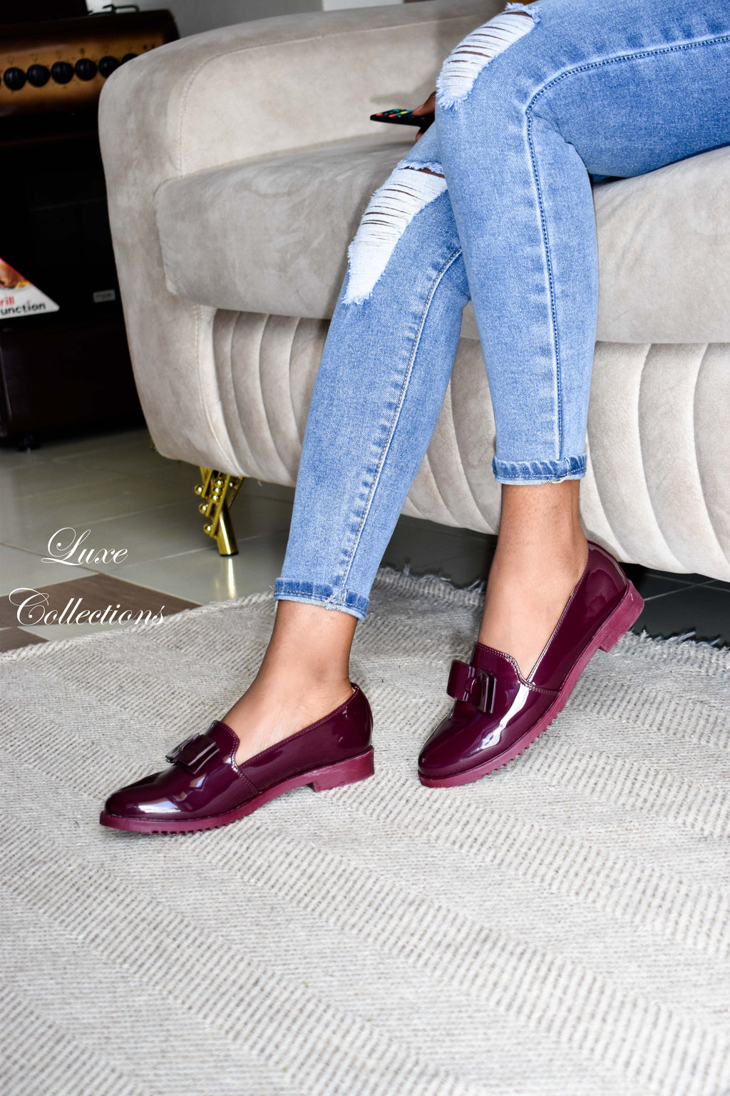 Maroon Bowtie Brogues