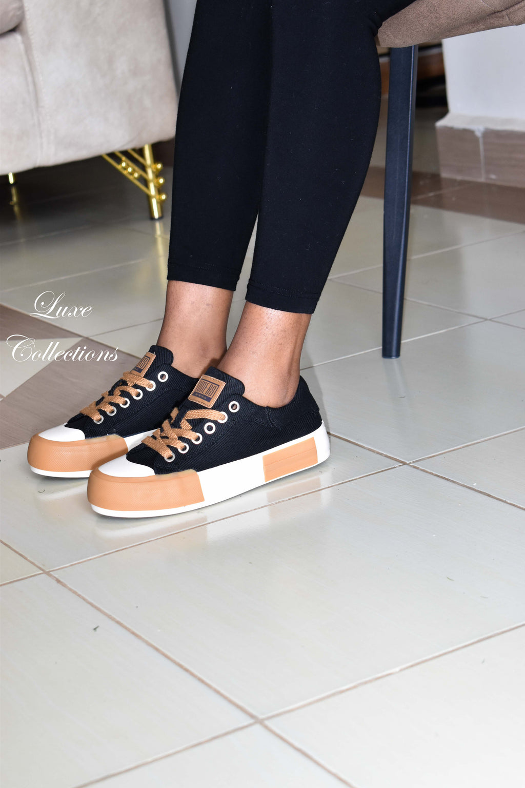 Brown Sole Canvas Shoes