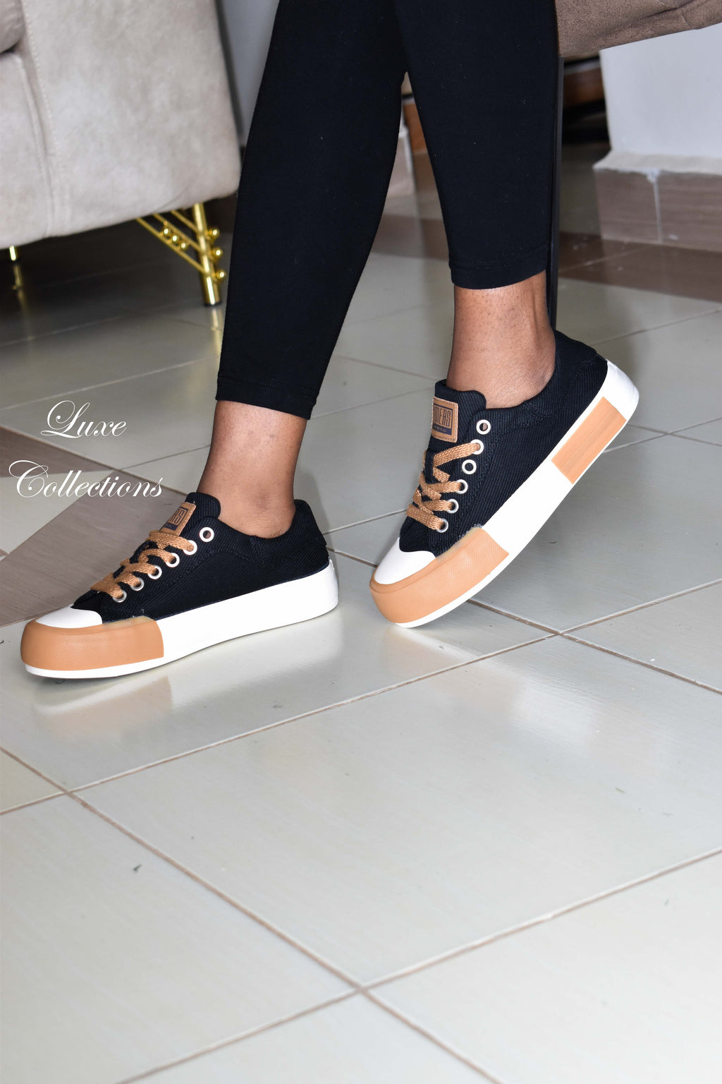 Brown Sole Canvas Shoes