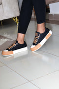 Brown Sole Canvas Shoes