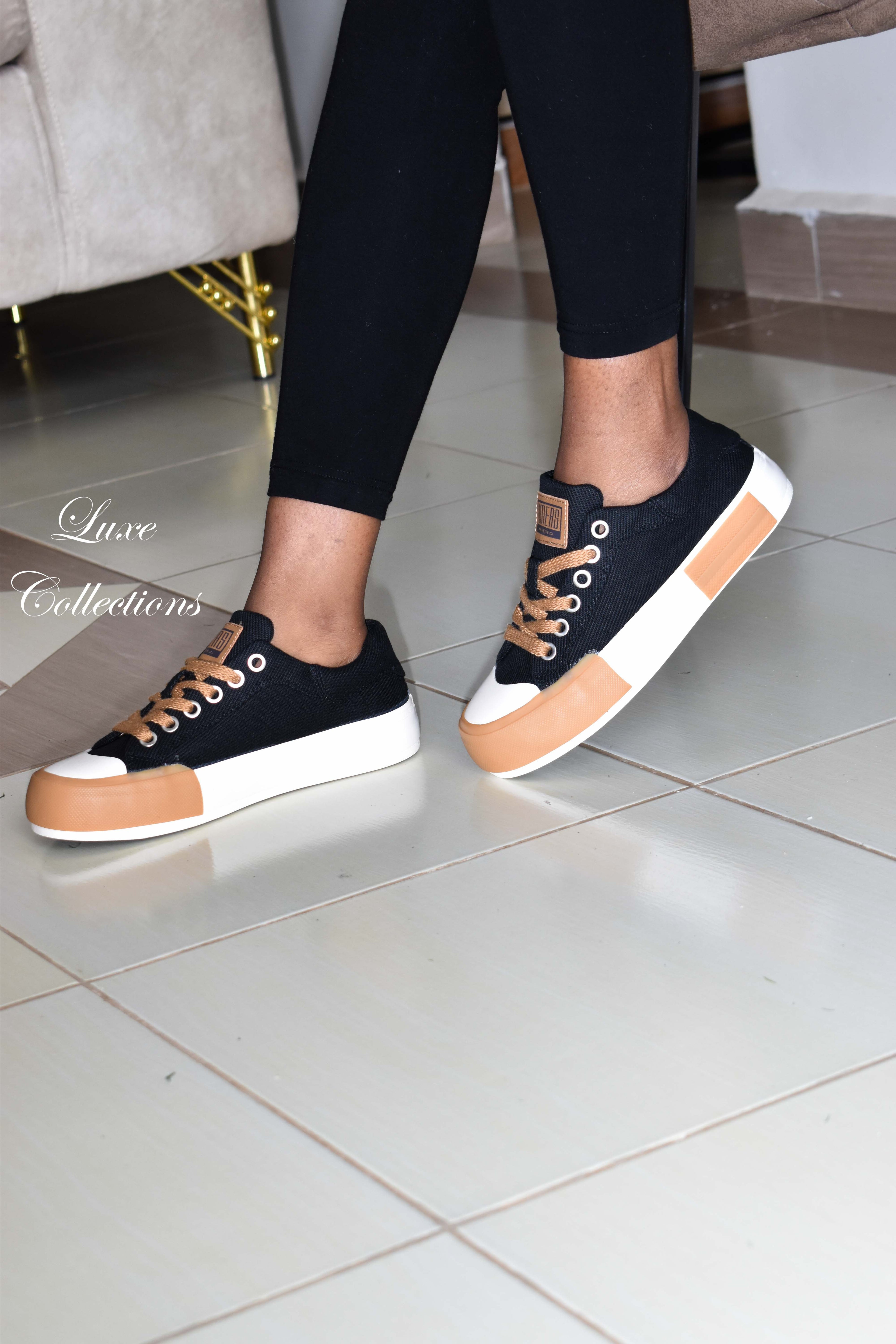 Brown Sole Canvas Shoes