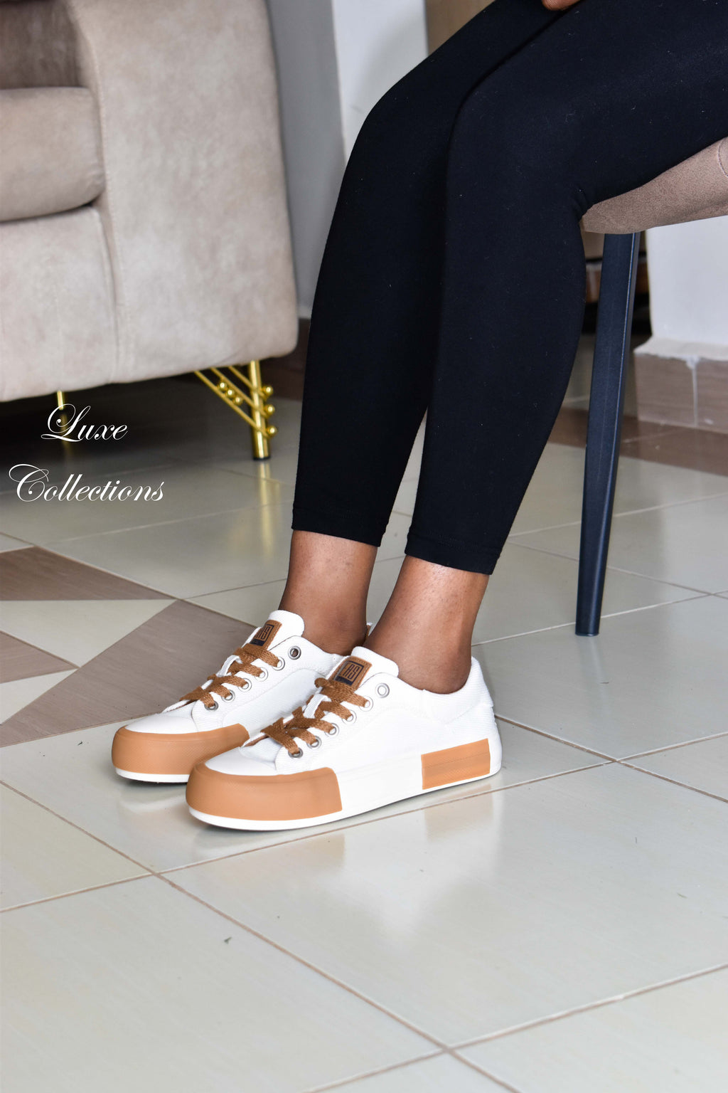 Brown Sole Canvas Shoes
