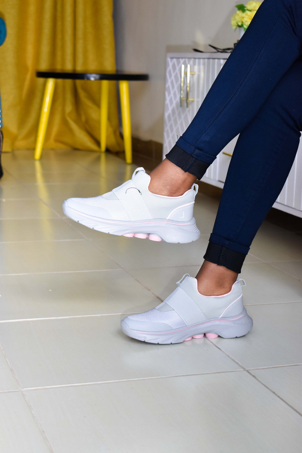 Grey Luxe Band Sneakers