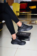 All black Luxe Sneakers
