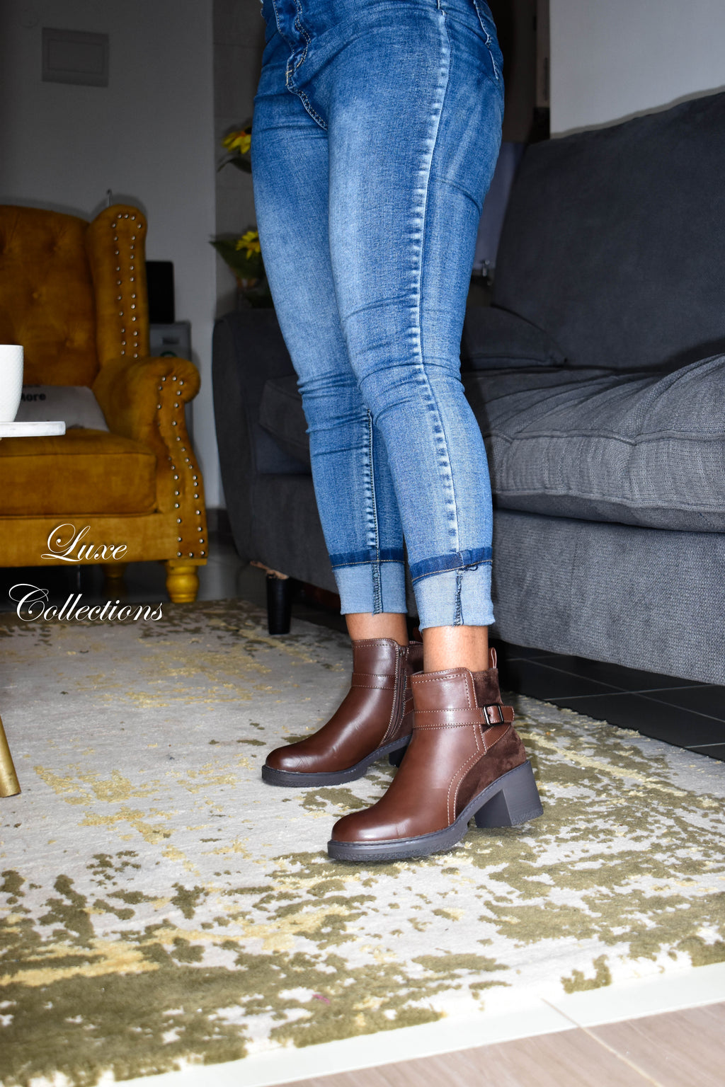 Dark Brown Combat Boots