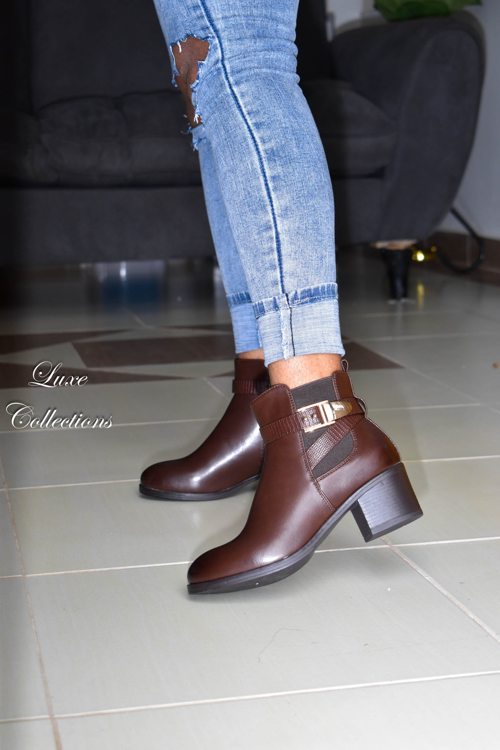 Tudots Brown Ankle Boots