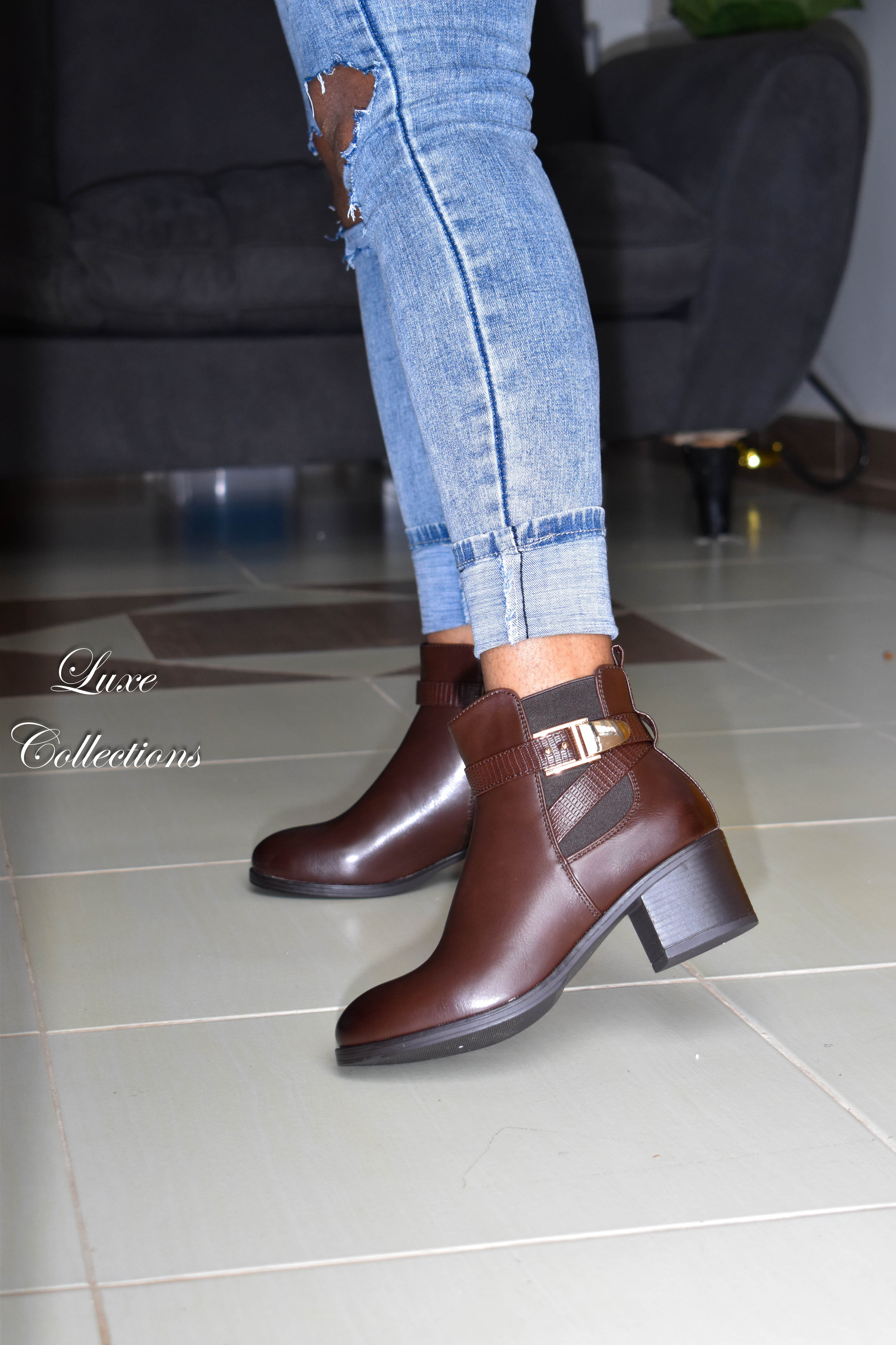 Tudots Brown Ankle Boots