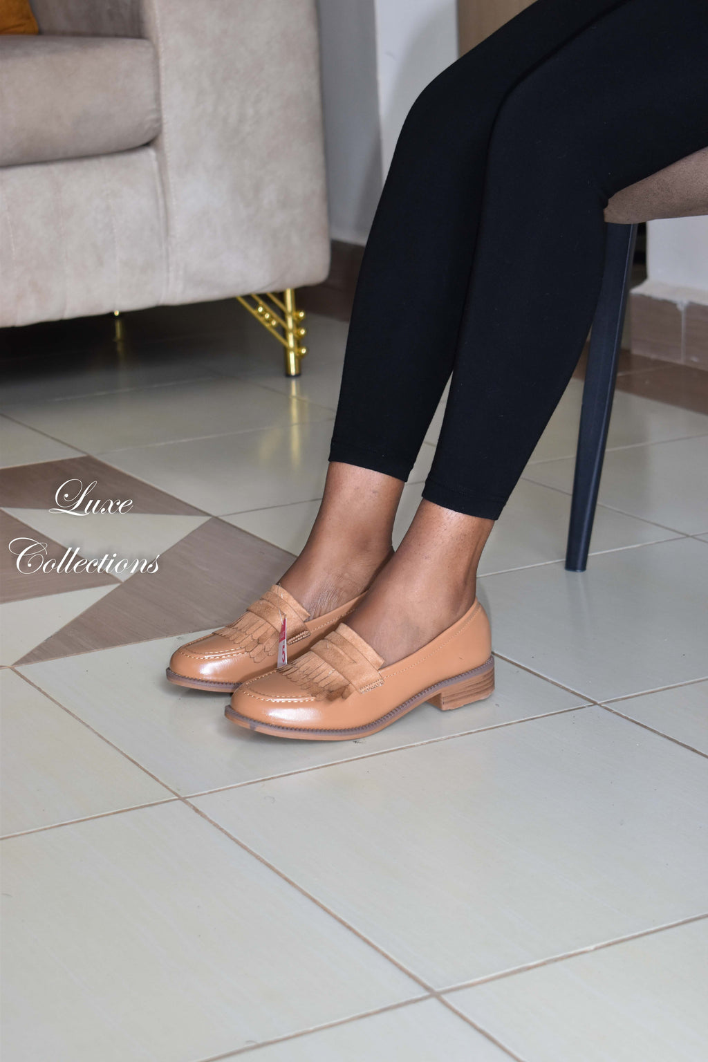 Brown Brush Loafers