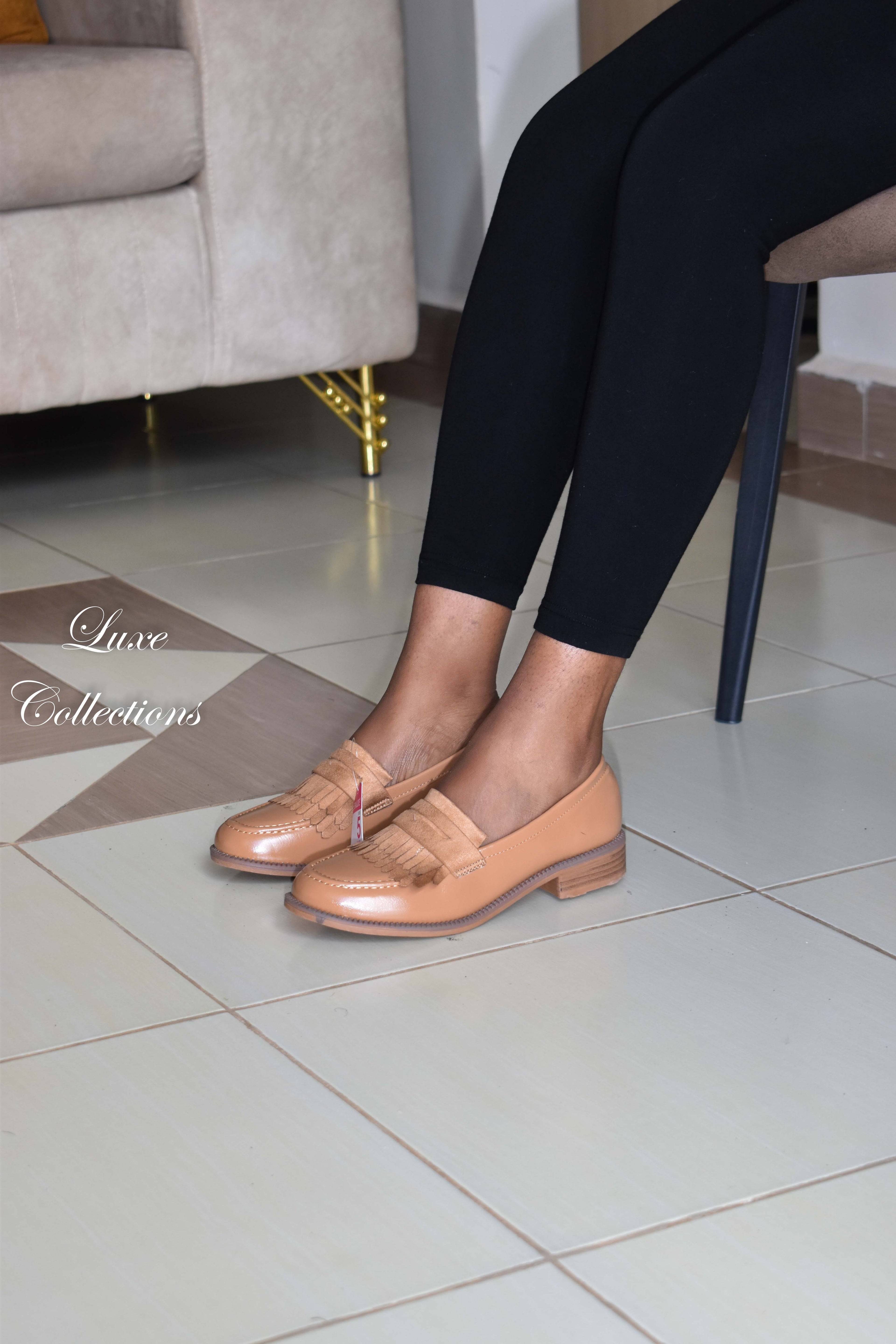 Brown Brush Loafers