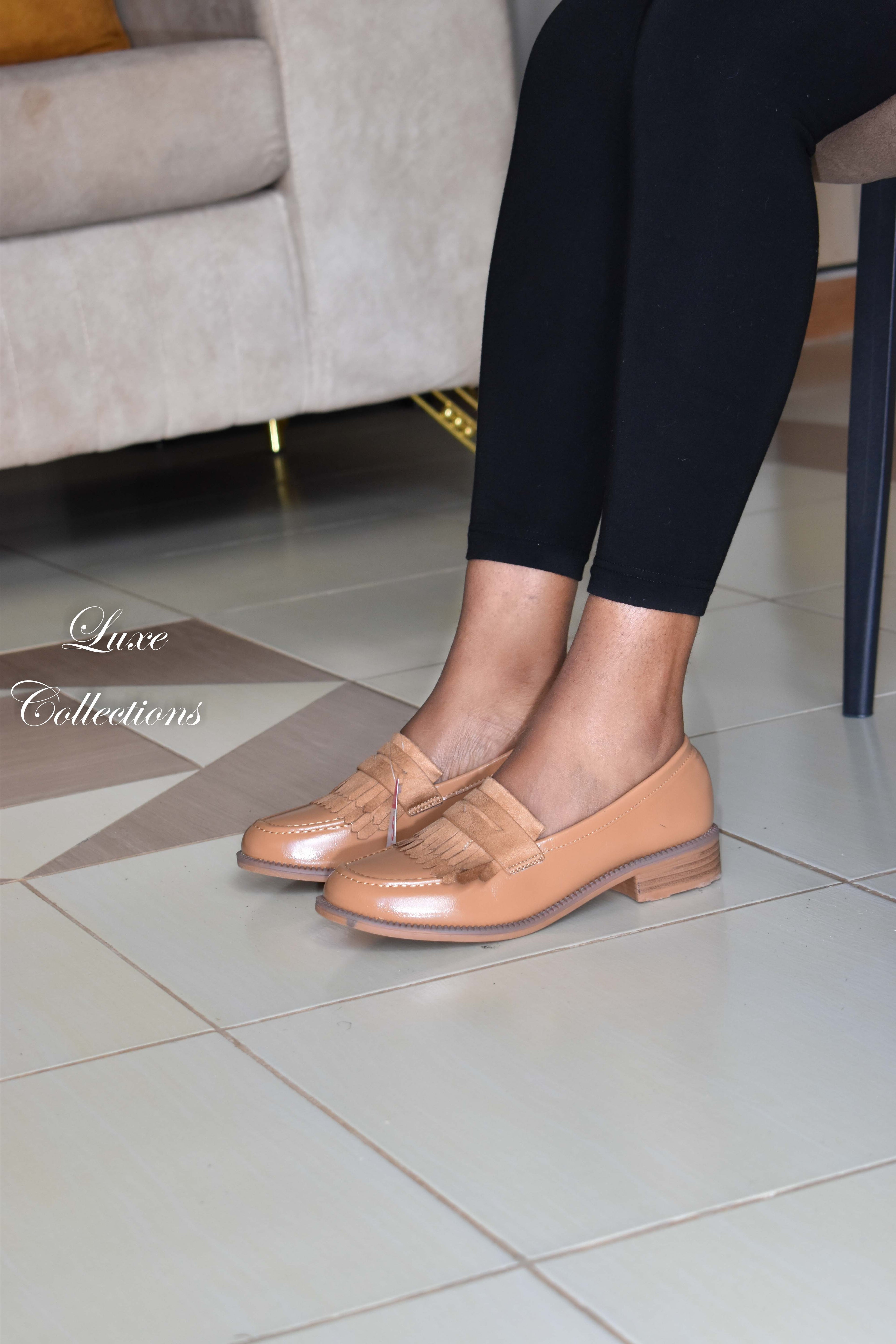 Brown Brush Loafers